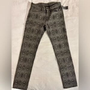 PRPS Demon Slim Straight Fit Monogram Jacquard Pants Size 30 NWT $368 MSRP